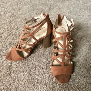 Brash Strappy Block heels